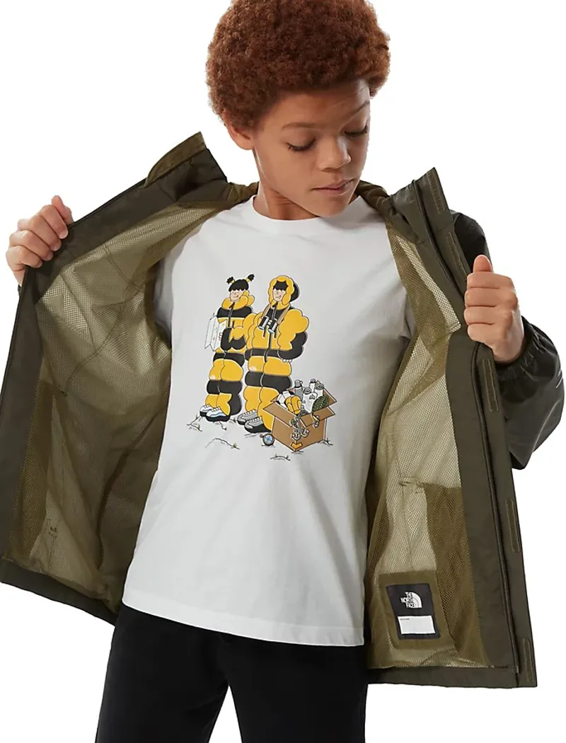 The North Face Boys Resolve Reflective Jacket - New Taupe Green-5